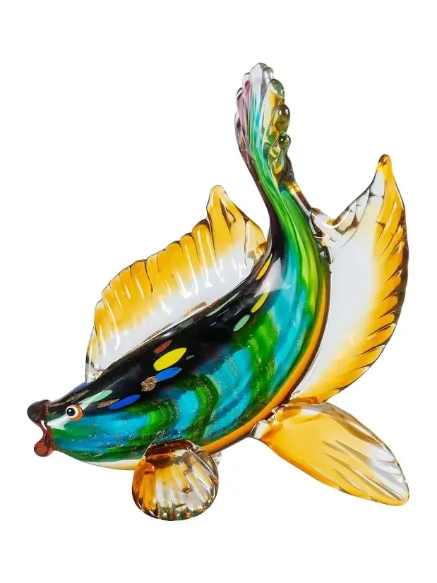 Dale Tiffany Bavaro Fish Art Glass Figurine