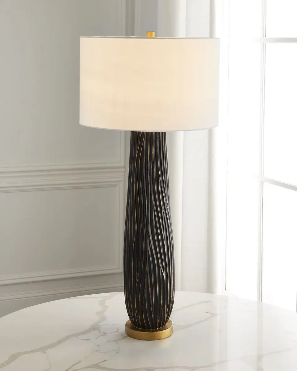 Old World Design Heritage Buffet Lamp With Golden Accents | Thumbnail 2 Old World Design Heritage Buffet Lamp With Golden Accents | Thumbnail 2