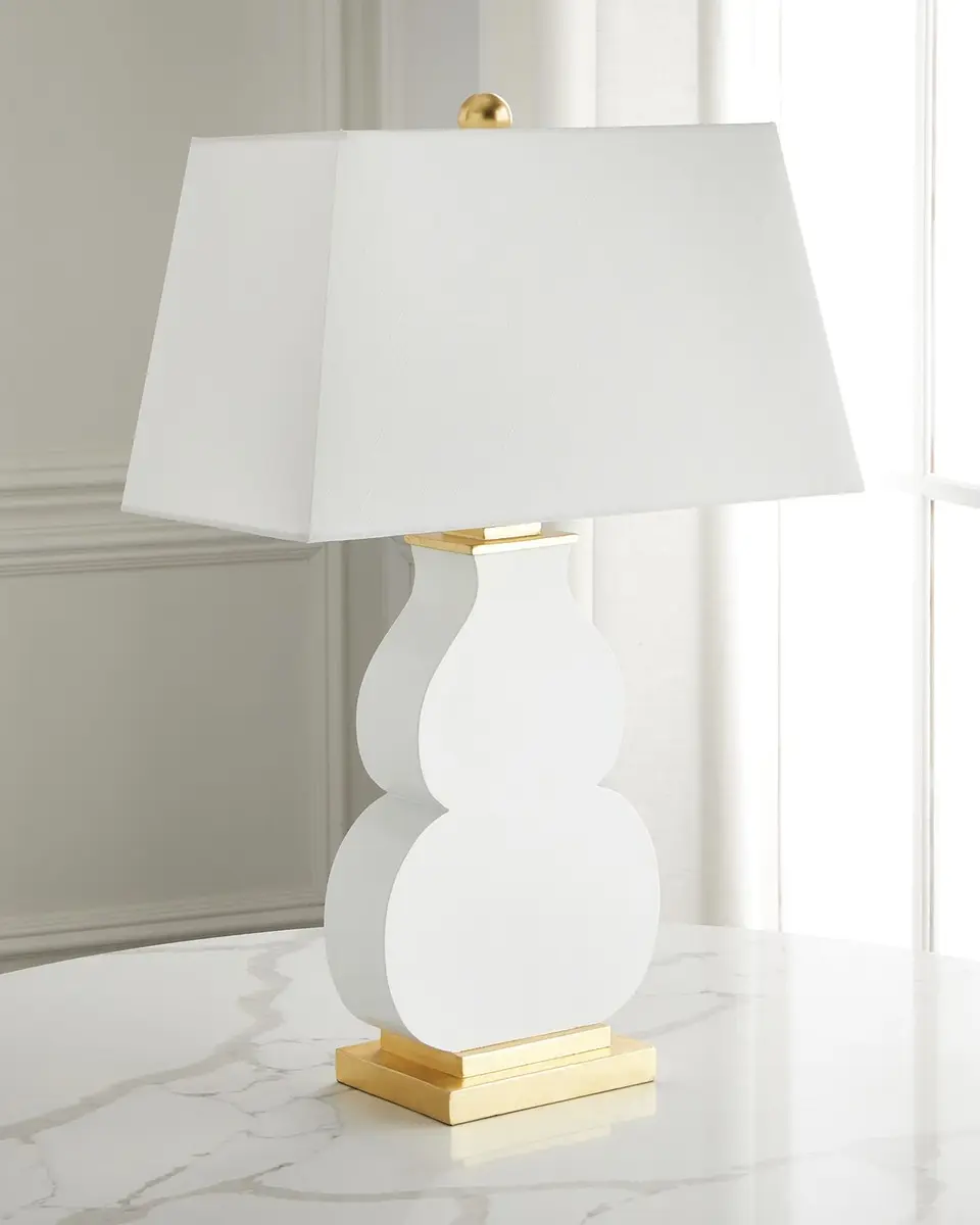 Old World Design Haley 27" Gloss White Table Lamp | Image 1 Old World Design Haley 27" Gloss White Table Lamp | Image 1