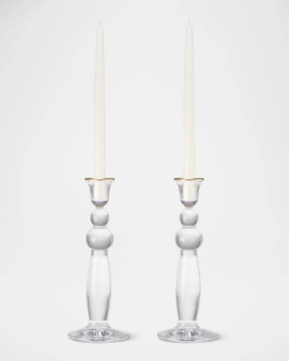 AERIN Sancia Extra Tall Taper Candle Holders, Set of 2 | Thumbnail 2
