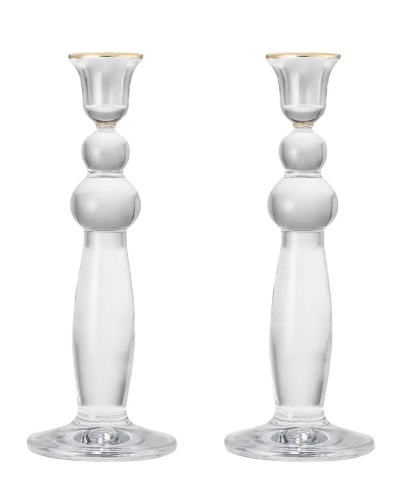 AERIN Sancia Extra Tall Taper Candle Holders, Set of 2