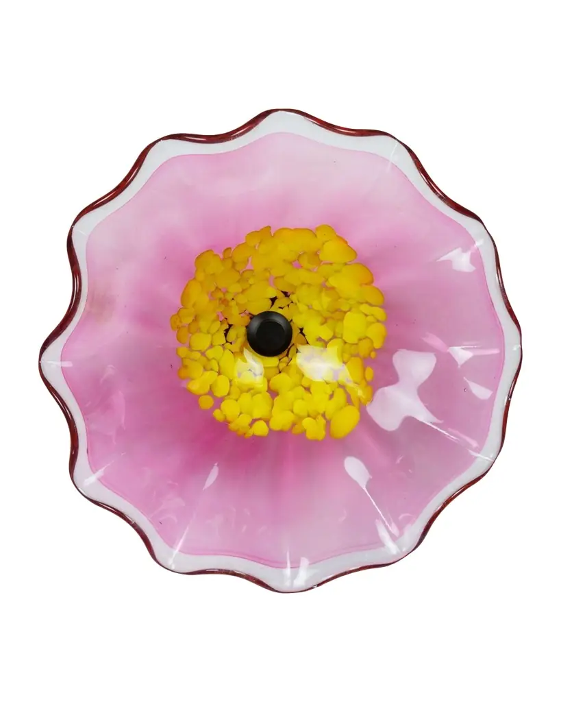Dale Tiffany Fiore Art Glass Wall Decor, 12" Round