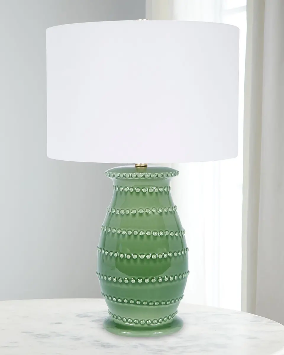 Old World Design Caleb Green Ceramic Table Lamp | Thumbnail 2 Old World Design Caleb Green Ceramic Table Lamp | Thumbnail 2
