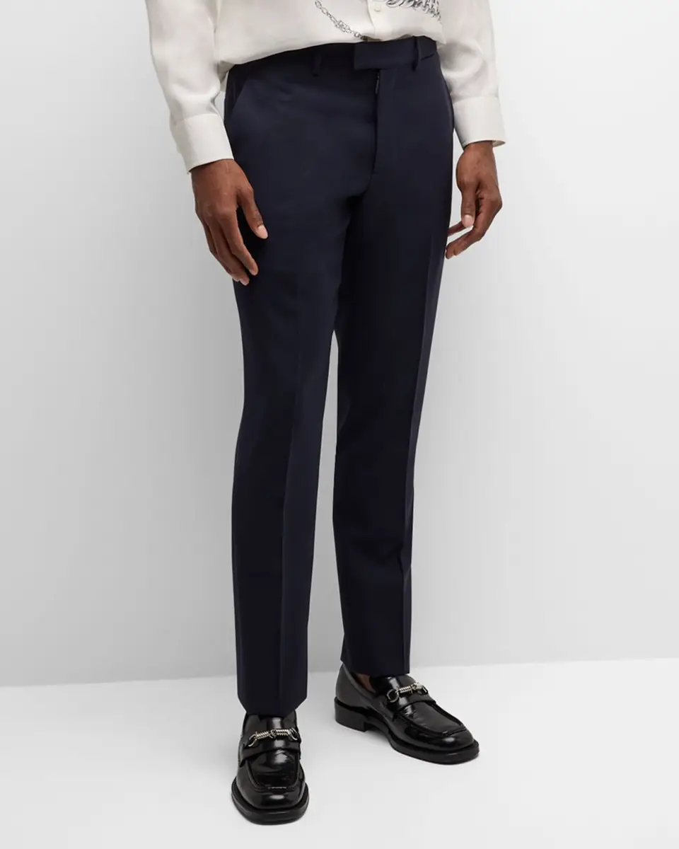 Burberry Men's Tailored Wool Trousers | Thumbnail 4