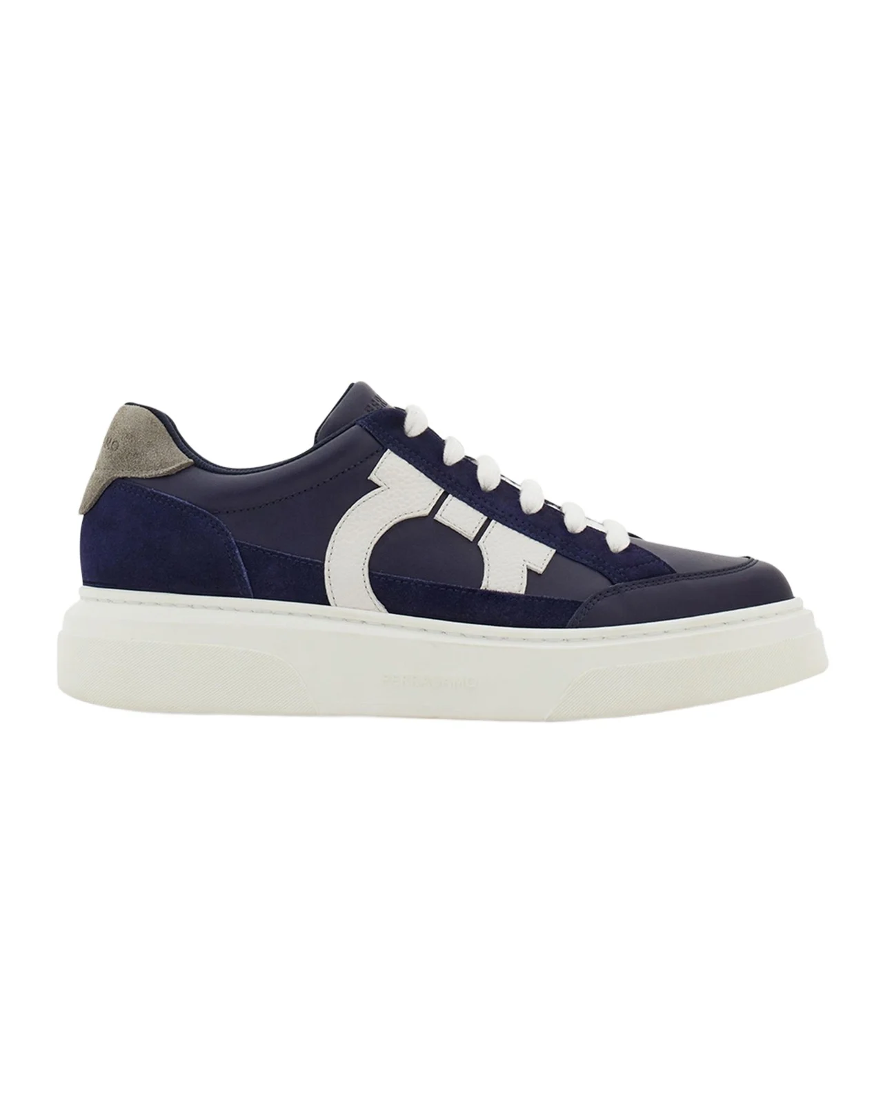 Ferragamo Men's Cassina Gancio Low-Top Sneakers