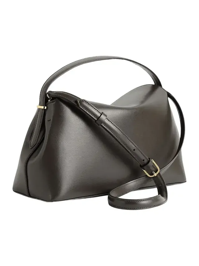 T-Lock Soft Textured Palmellatta Napa Leather Top-Handle Bag