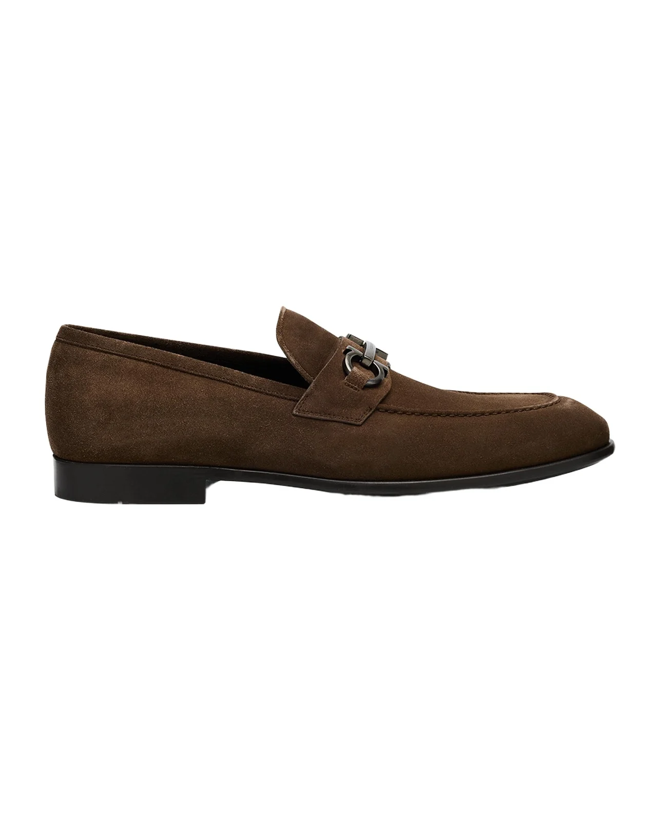 Men's Foster Suede Gancini-Bit Loafers Men's Foster Suede Gancini-Bit Loafers