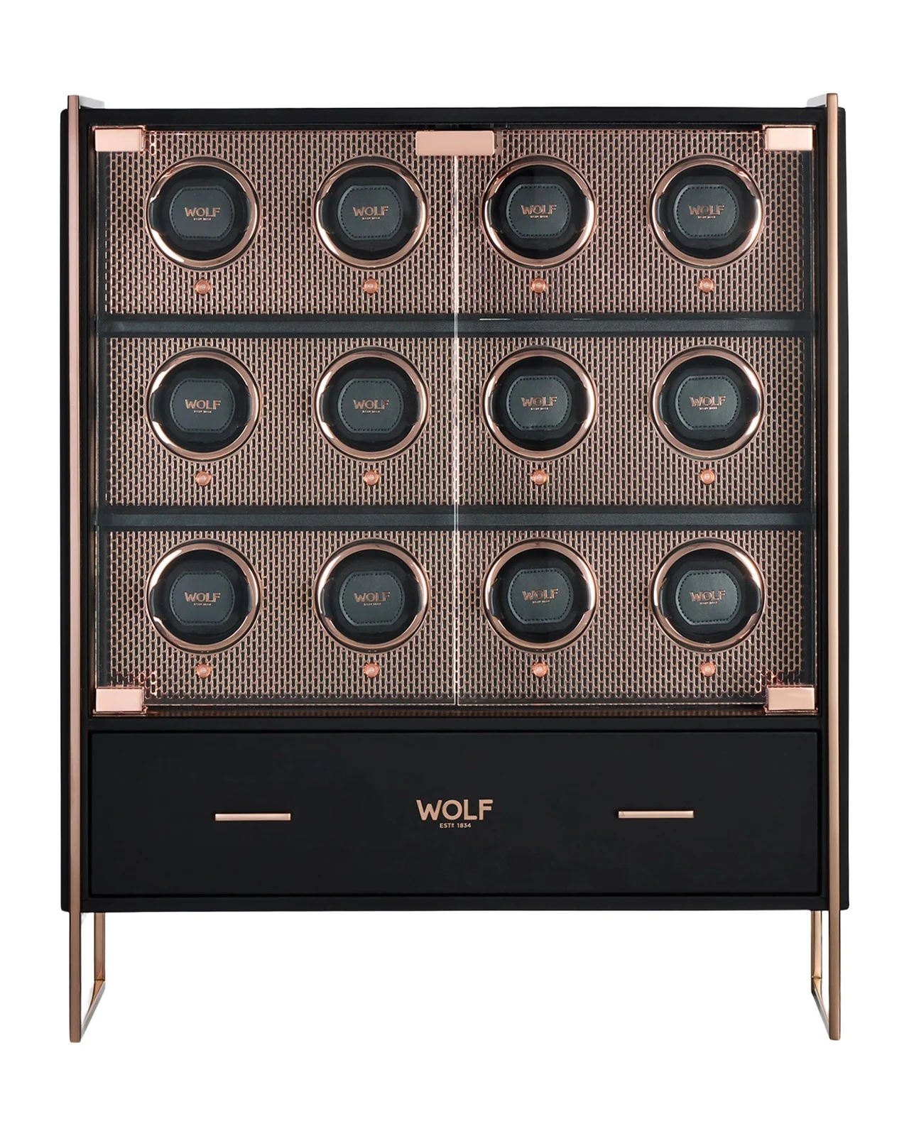 Wolf Axis 12-Piece Watch Winder Cabinet