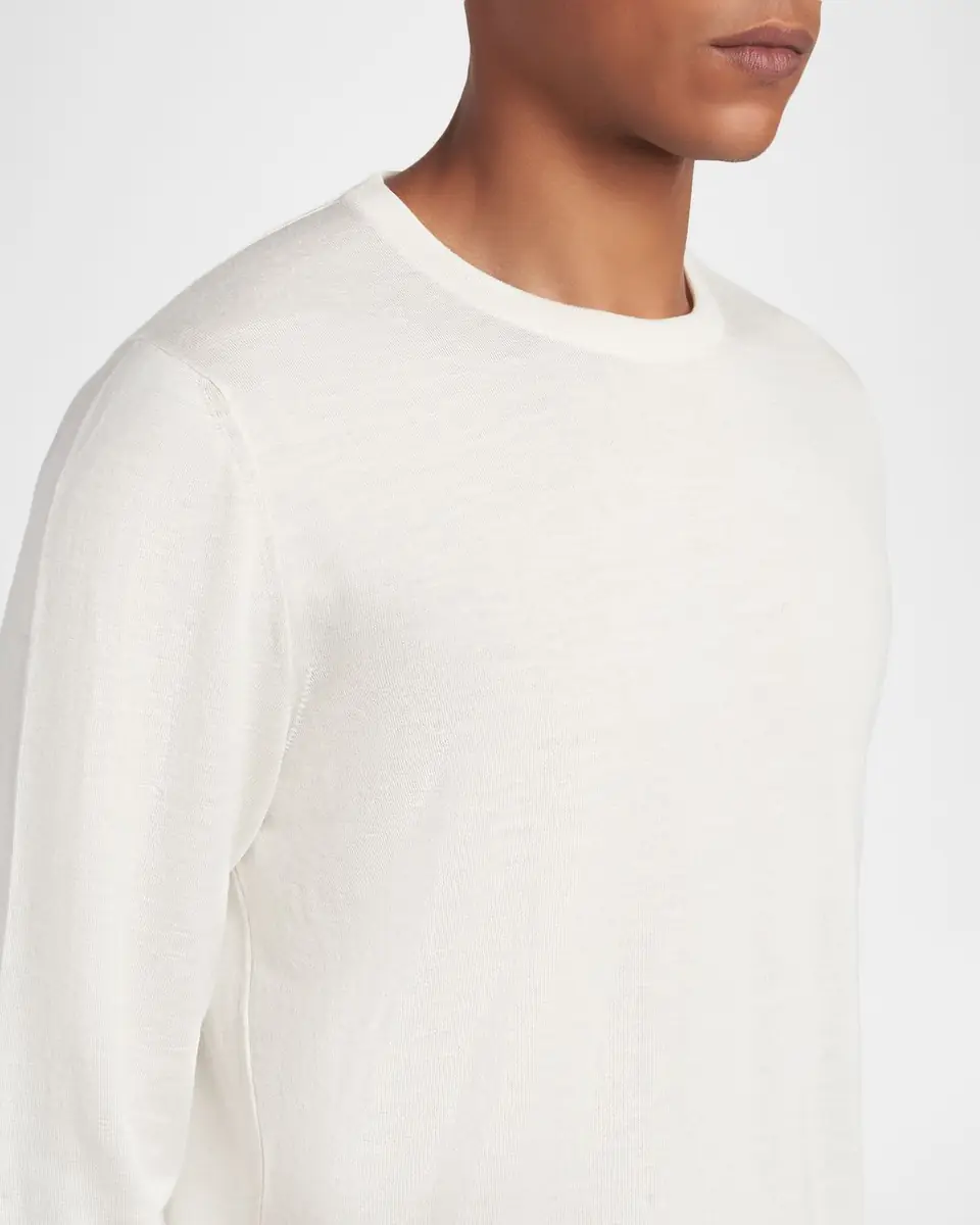 Kiton Men's Icon Silk, Cashmere and Linen Crewneck Sweater | Thumbnail 5 Kiton Men's Icon Silk, Cashmere and Linen Crewneck Sweater | Thumbnail 5