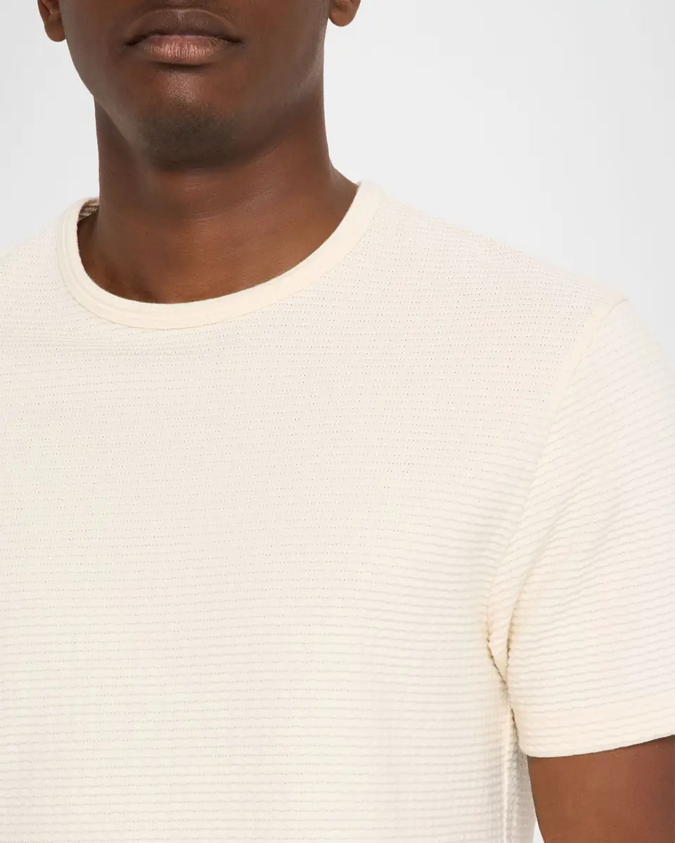 Frame Men's Cotton Jacquard Crewneck T-Shirt | Thumbnail 5 Frame Men's Cotton Jacquard Crewneck T-Shirt | Thumbnail 5