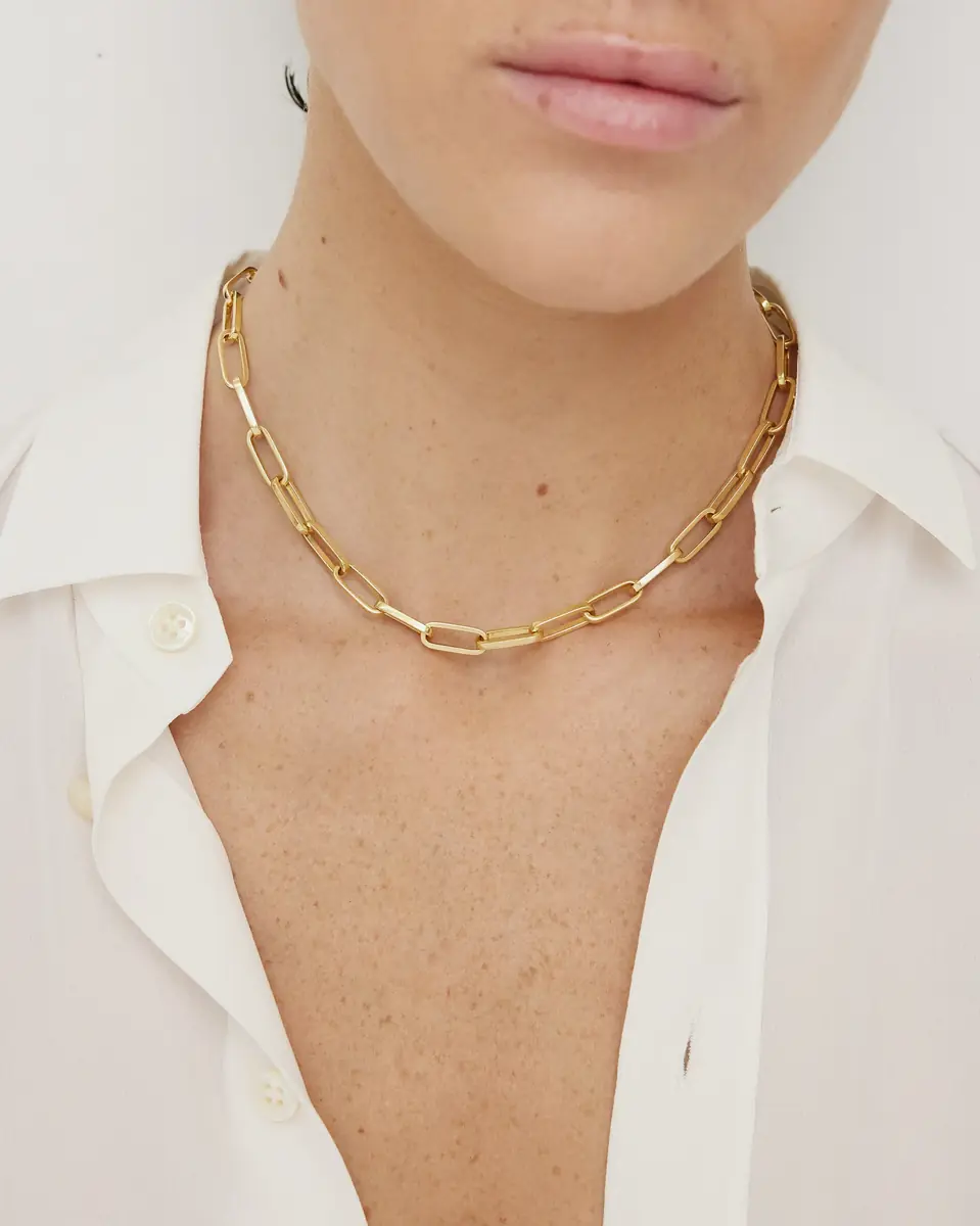 Jennifer Fisher Jennifer Fisher Fisher Link Chain 18K Yellow Gold / 18 | Thumbnail 2 Jennifer Fisher Jennifer Fisher Fisher Link Chain 18K Yellow Gold / 18 | Thumbnail 2