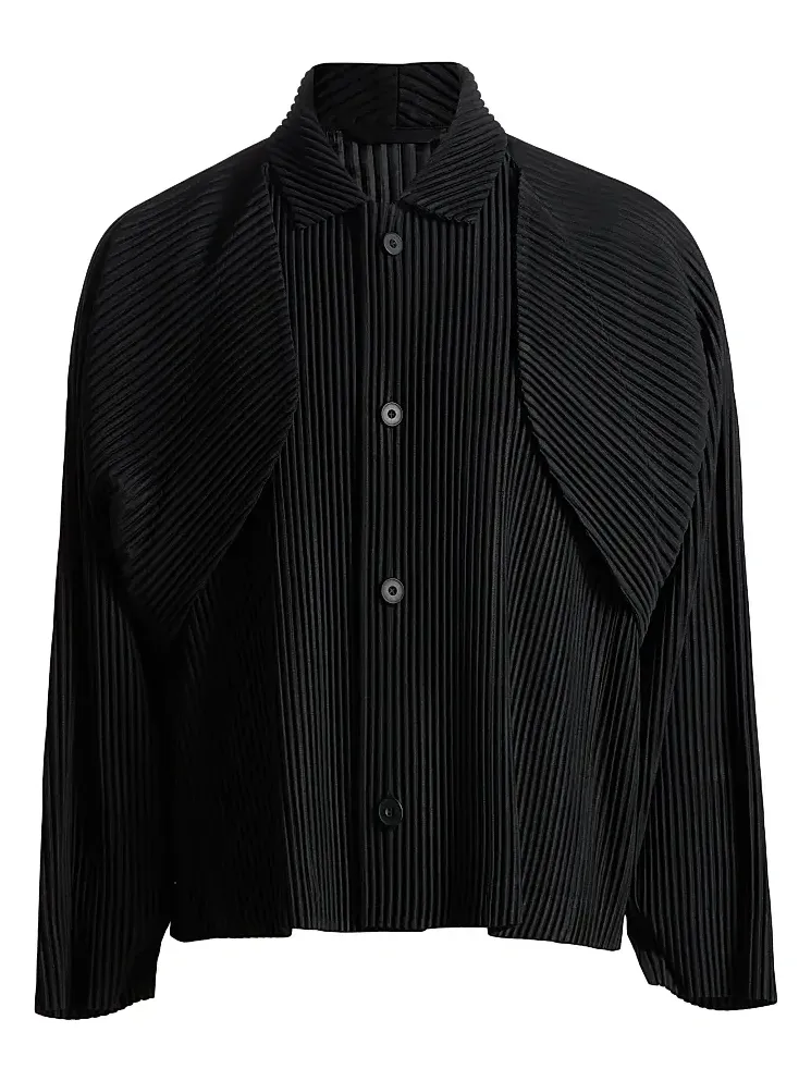 Homme Plissé Issey Miyake Men Cover & Fold Pleated Jacket