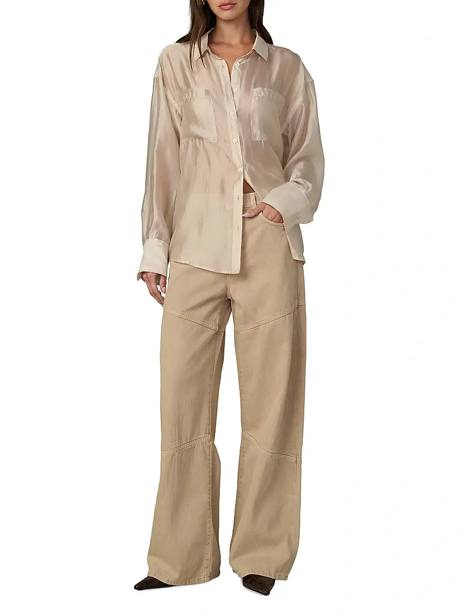 Joe's Jeans Women's The Organza Boyfriend Shirt | Thumbnail 2