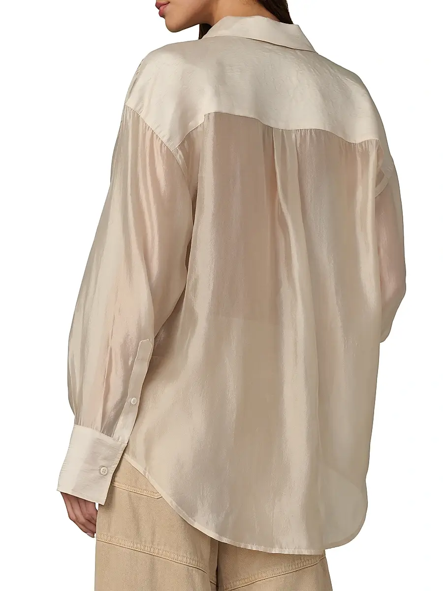 Joe's Jeans Women's The Organza Boyfriend Shirt | Thumbnail 5