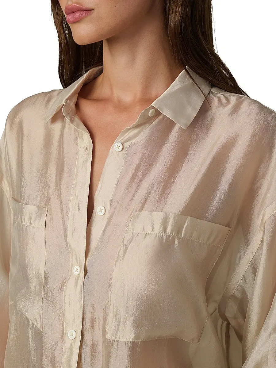 Joe's Jeans Women's The Organza Boyfriend Shirt | Thumbnail 6