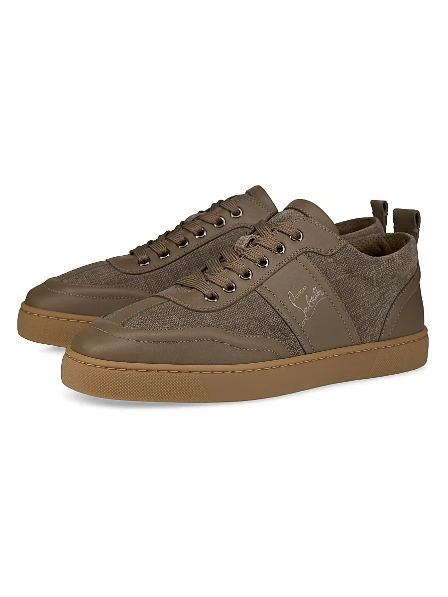 Christian Louboutin Men's Retero Low Top Sneakers - Ceruleo | Thumbnail 7