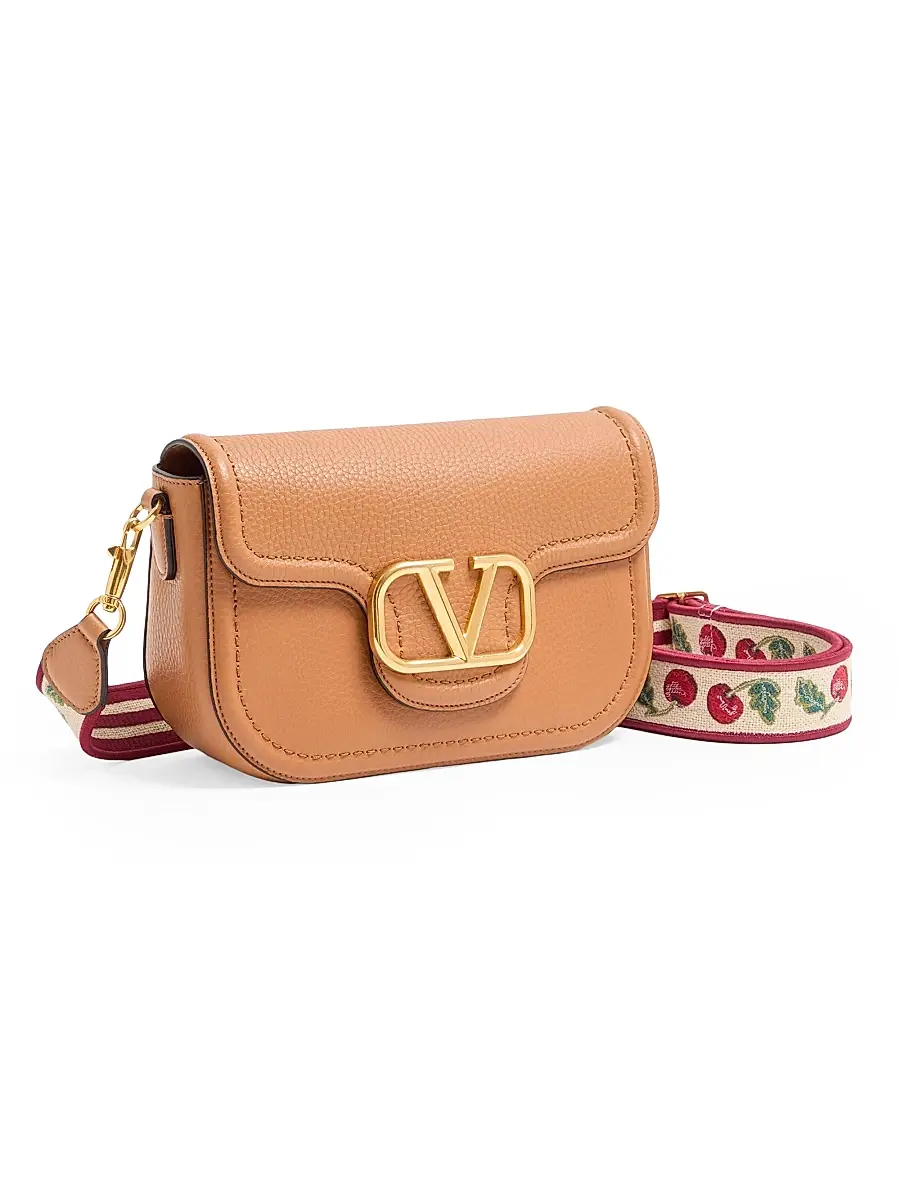 Valentino Garavani Women's Alltime Shoulder Bag in Grainy Calfskin - Almond | Thumbnail 2