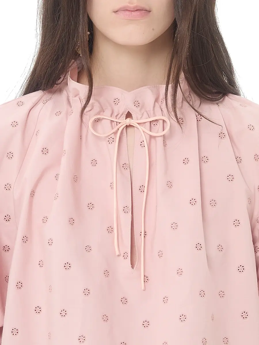 Valentino Women's Sangallo Lace Top with Fleurs Ajours Margheritine Pattern | Thumbnail 5 Valentino Women's Sangallo Lace Top with Fleurs Ajours Margheritine Pattern | Thumbnail 5