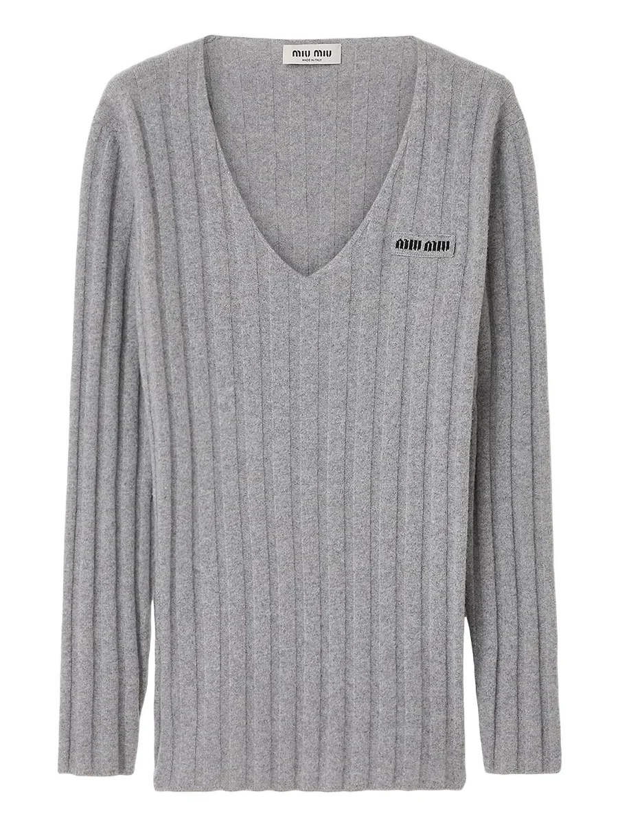 Women's Wool and Cashmere V-Neck Sweater