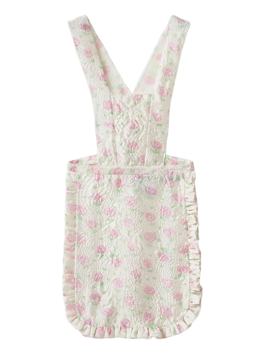 Miu Miu Floral Cloqué Apron