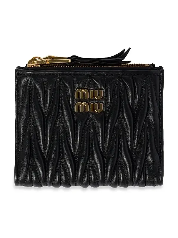 Women's Small Wallet In Matelassé Nappa Leather