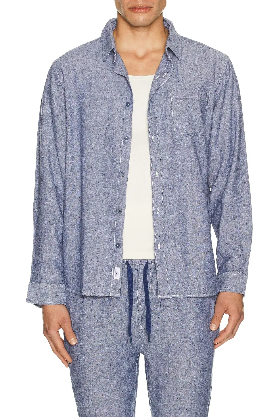 Long Sleeve Linen Button Down Shirt