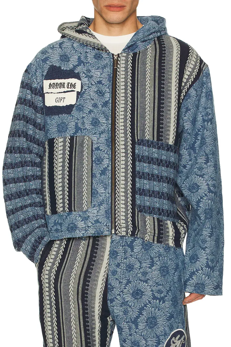 Honor The Gift Indigo Tapestry Hoodie | Thumbnail 3 Honor The Gift Indigo Tapestry Hoodie | Thumbnail 3