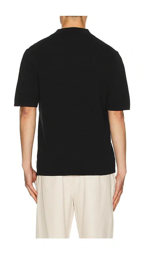 Rhythm Textured Knit Johnny Polo | Thumbnail 2 Rhythm Textured Knit Johnny Polo | Thumbnail 2