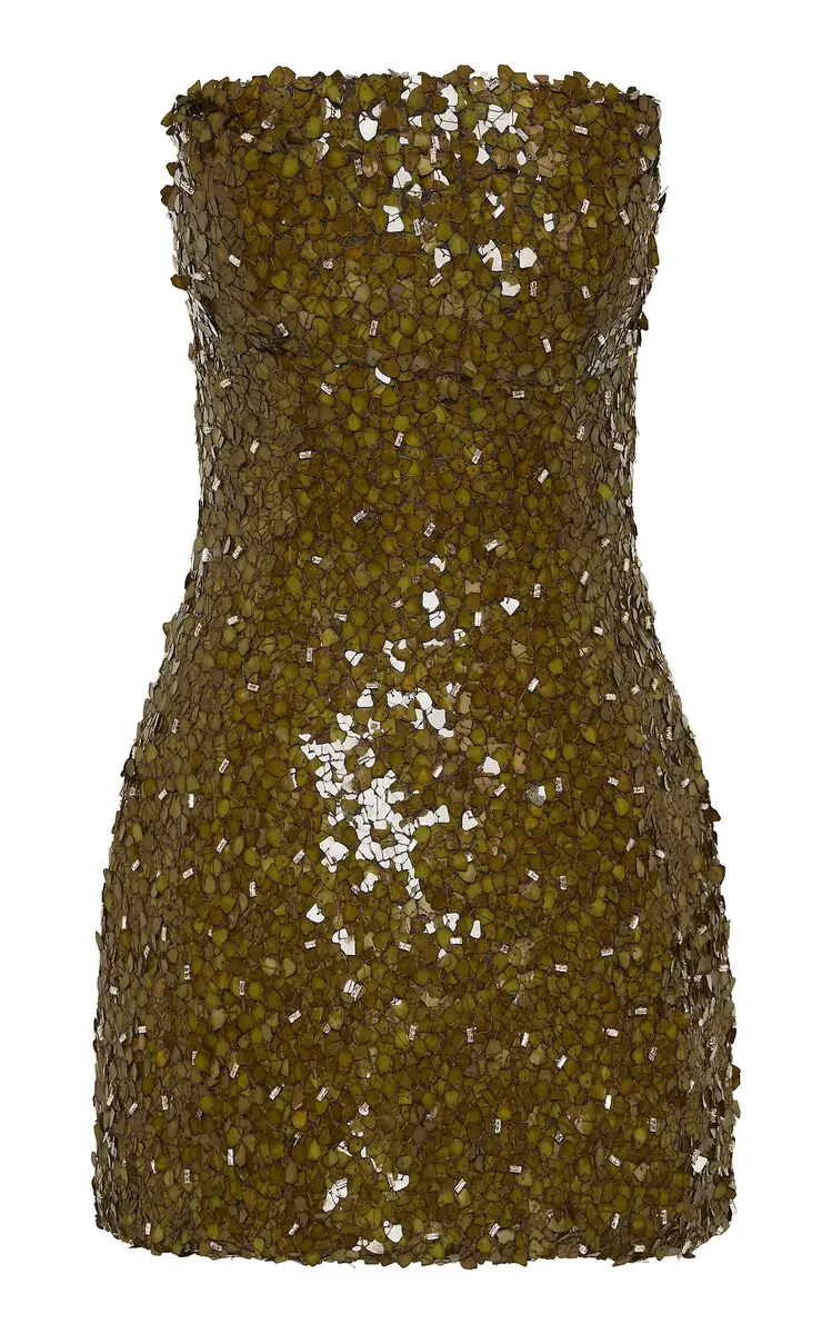 RACHEL GILBERT Karter Sequined Tulle Mini Dress