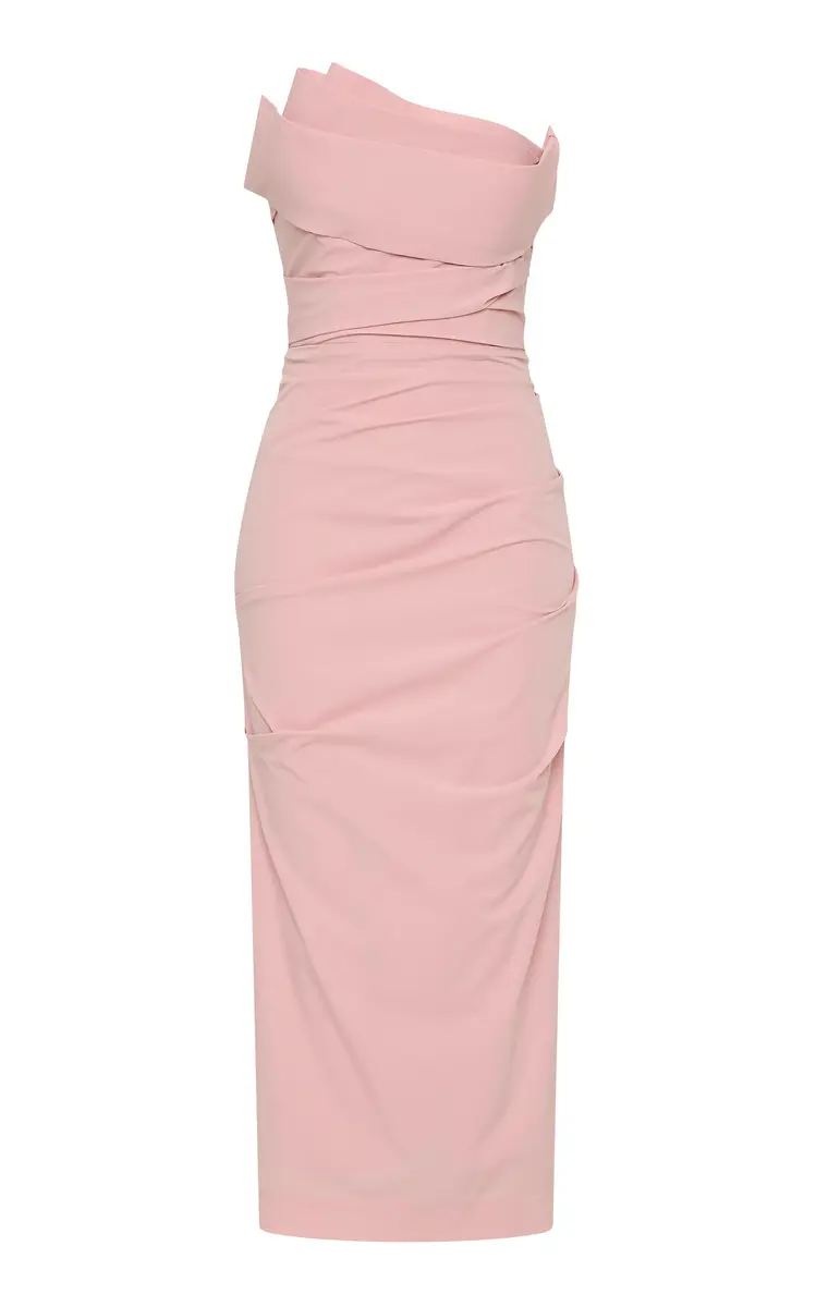 RACHEL GILBERT Salma Strapless Midi Dress