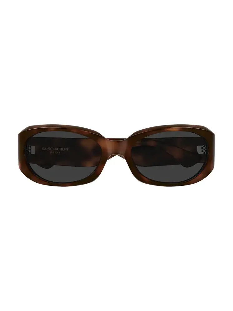 Oval-Frame Acetate Sunglasses