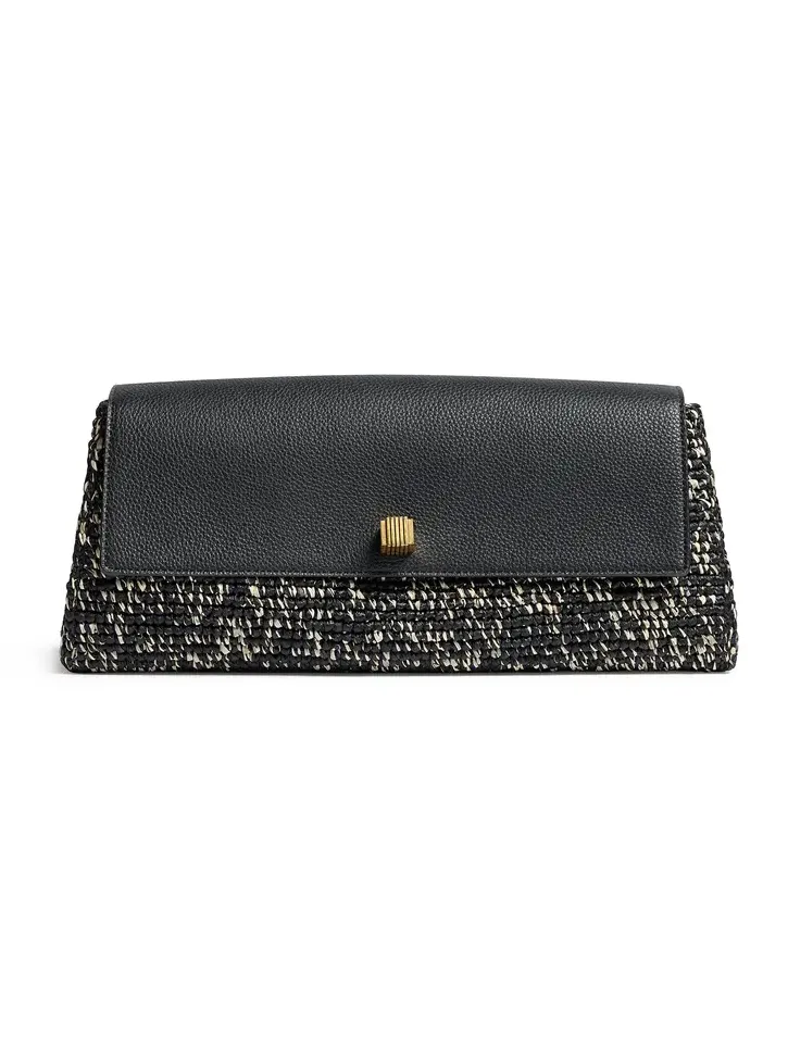 Audrey Raffia Clutch