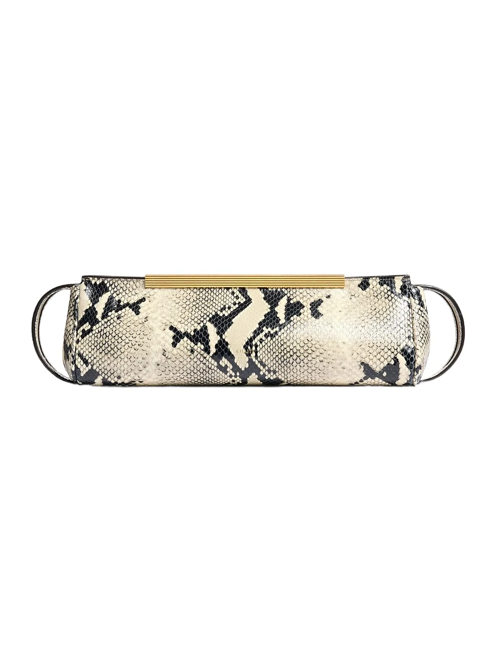 Donna Pyhton-Effect Leather Clutch Donna Pyhton-Effect Leather Clutch