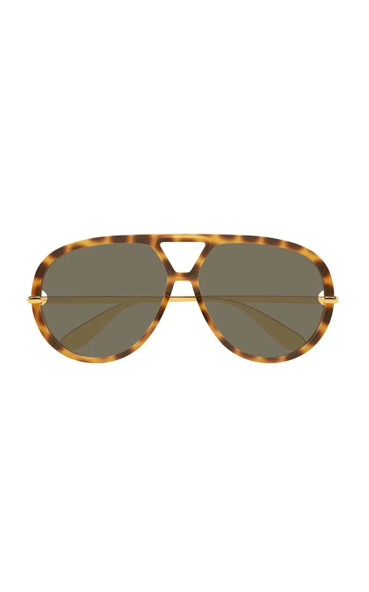 Bottega Veneta Aviator-Frame Acetate Sunglasses | Image 1 Bottega Veneta Aviator-Frame Acetate Sunglasses | Image 1