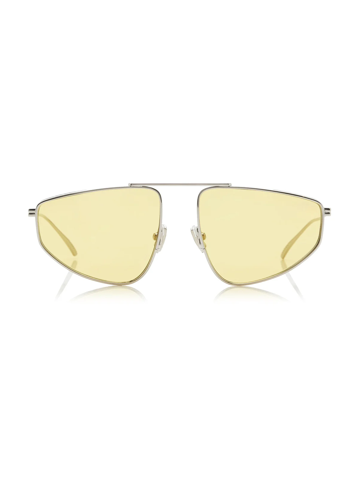 Bottega Veneta Aviator-Frame Metal Sunglasses