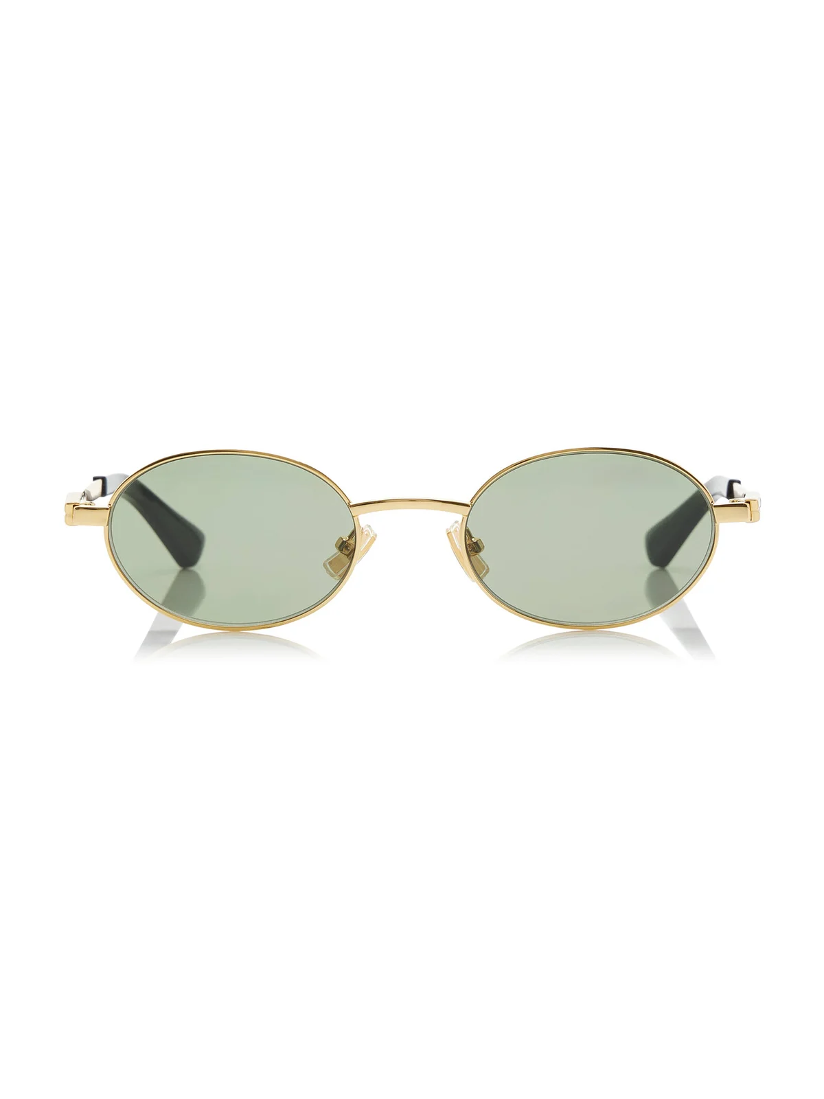 Bottega Veneta Round-Frame Metal Sunglasses