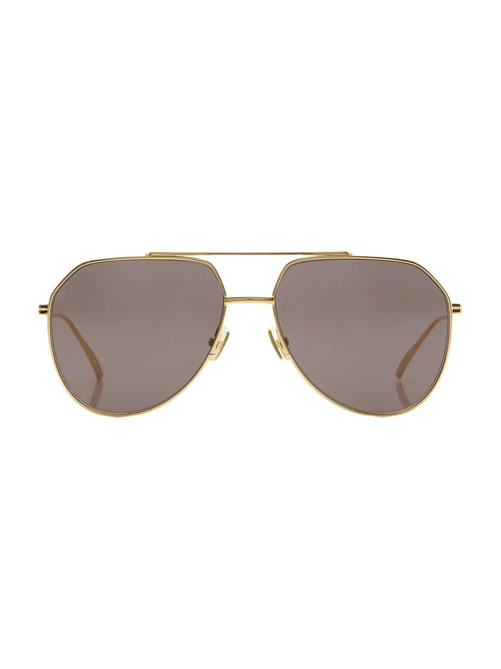Bottega Veneta Aviator-Frame Metal Sunglasses