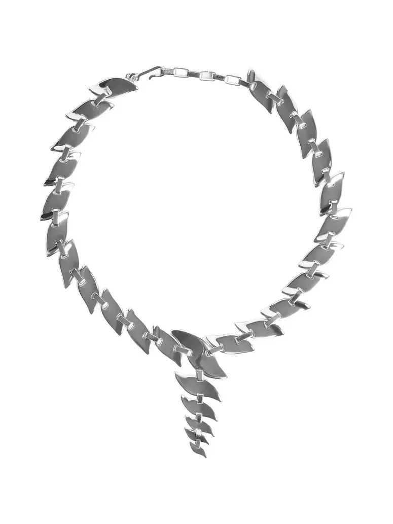 Silver Leaf Chain Necklace Silver Leaf Chain Necklace