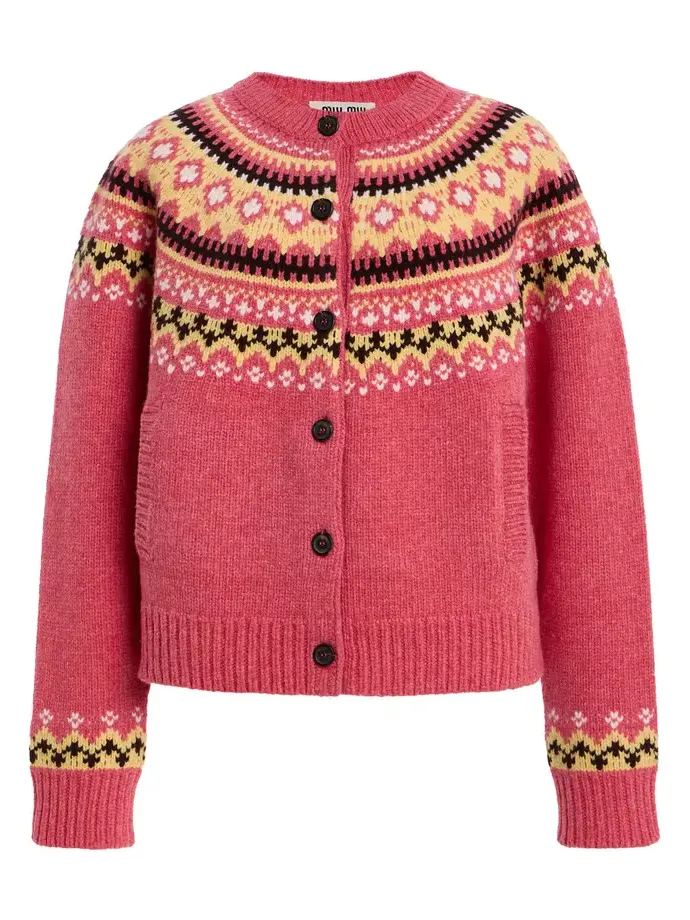 Fair Isle Wool Cardigan
