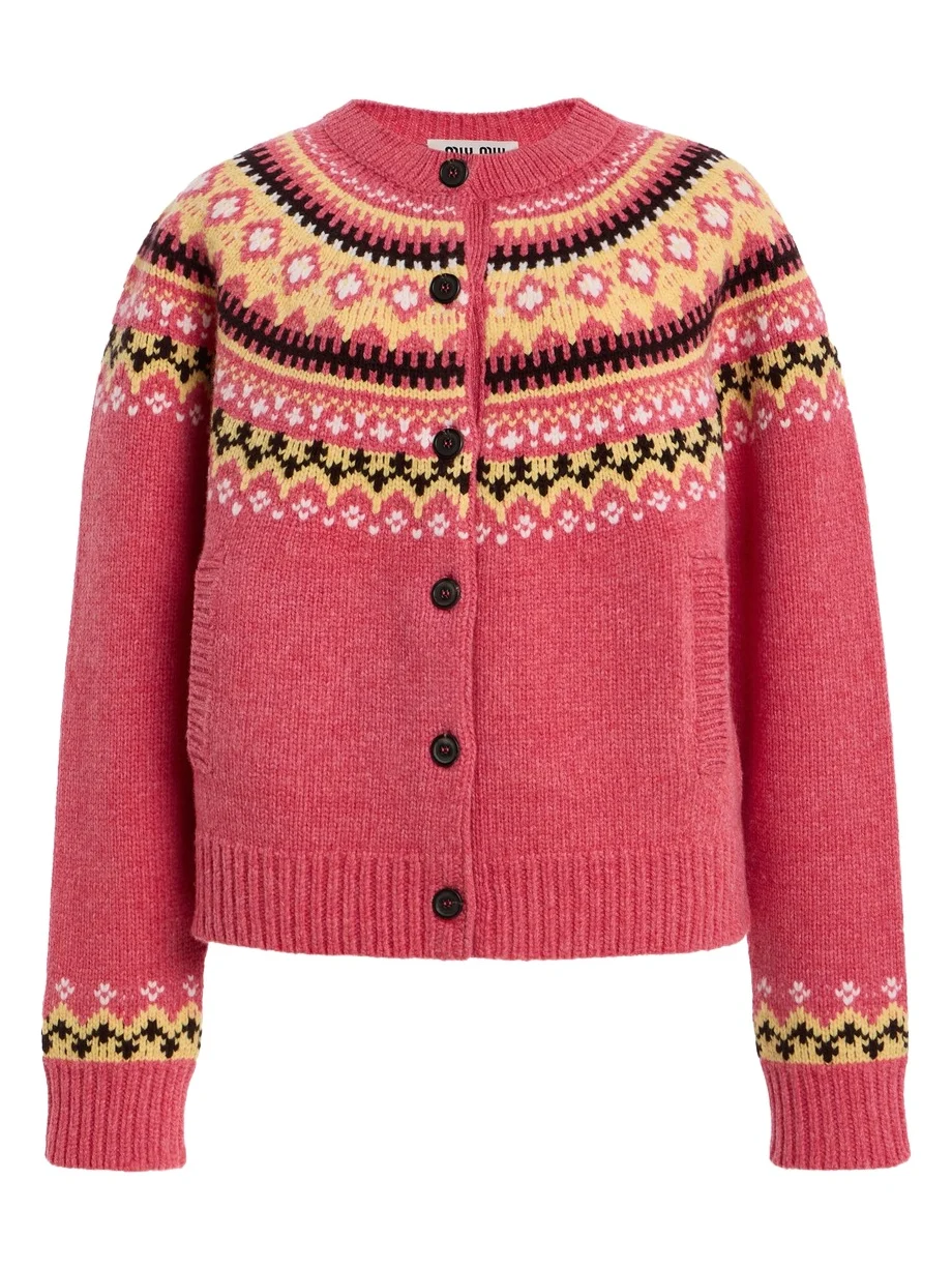 Fair Isle Wool Cardigan Fair Isle Wool Cardigan