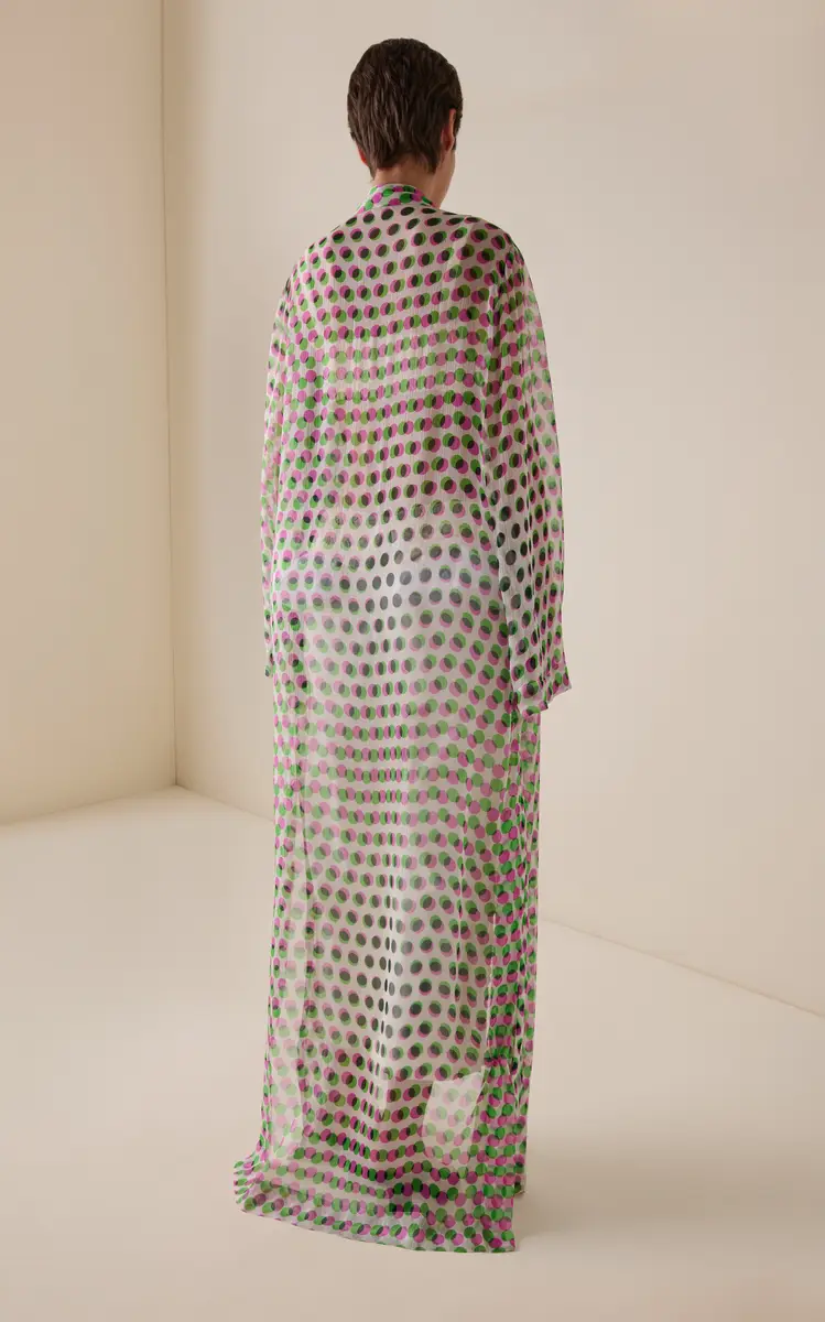 Dries Van Noten Covy Bis Polka-Dot Silk-Creppone Long Shirt | Thumbnail 6 Dries Van Noten Covy Bis Polka-Dot Silk-Creppone Long Shirt | Thumbnail 6