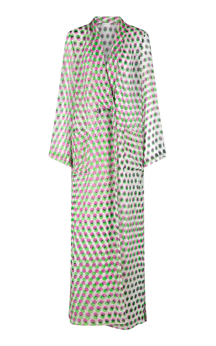 Dries Van Noten Covy Bis Polka-Dot Silk-Creppone Long Shirt | Thumbnail 9 Dries Van Noten Covy Bis Polka-Dot Silk-Creppone Long Shirt | Thumbnail 9