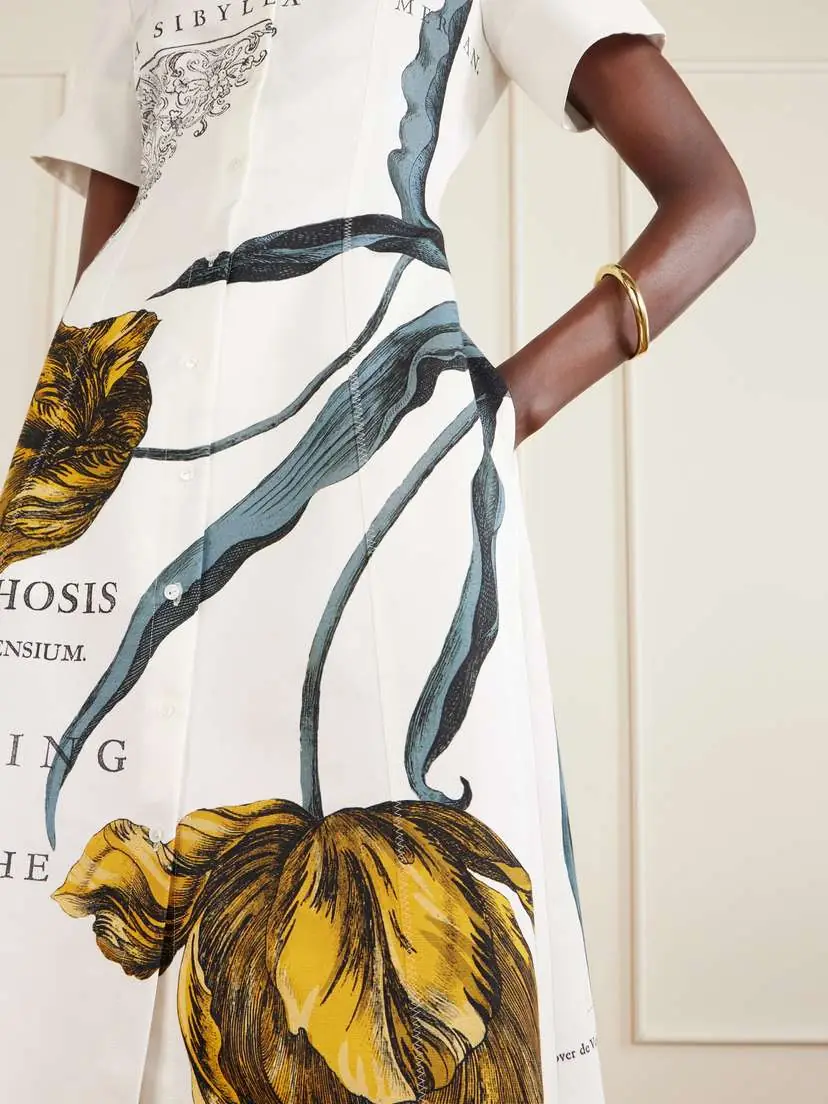 Erdem Floral-print Cotton-blend Shirt Dress | Thumbnail 4