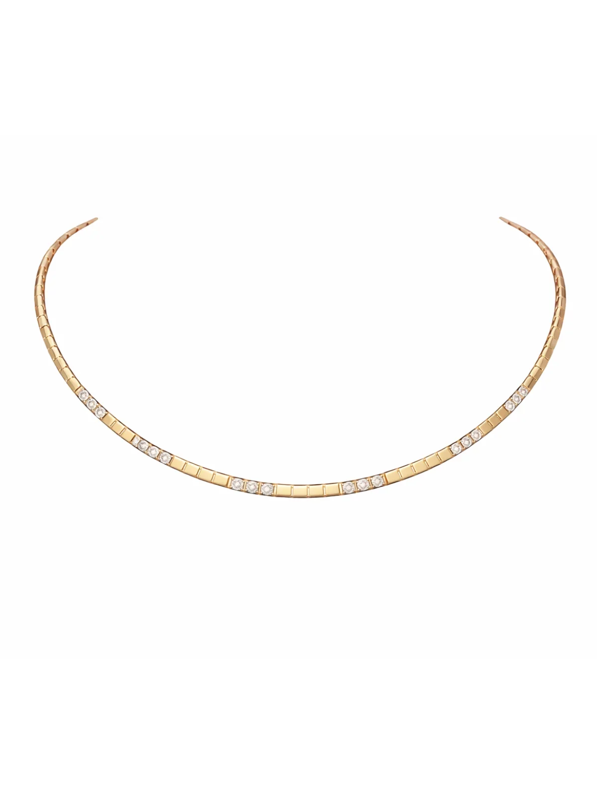 0.70ct Diamond 14K Gold Tennis Necklace