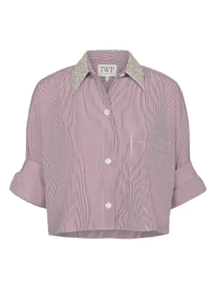Next Ex Crystal Collar Shirt - White Next Ex Crystal Collar Shirt - White