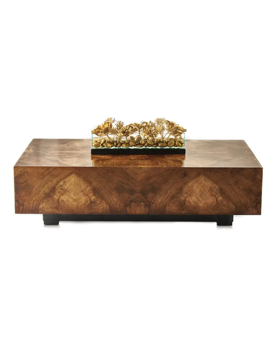 John-Richard Collection Chelsea Walnut-Burl Coffee Table | Thumbnail 7