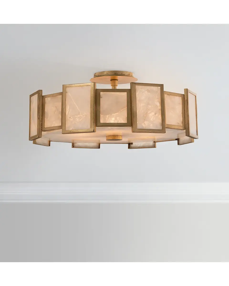 John-Richard Collection 6-Light Calcite Semi-Flush Light | Thumbnail 2 John-Richard Collection 6-Light Calcite Semi-Flush Light | Thumbnail 2