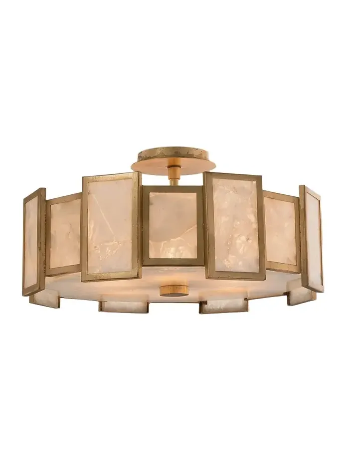 John-Richard Collection 6-Light Calcite Semi-Flush Light