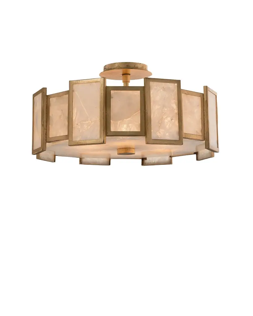 John-Richard Collection 6-Light Calcite Semi-Flush Light | Image 1 John-Richard Collection 6-Light Calcite Semi-Flush Light | Image 1