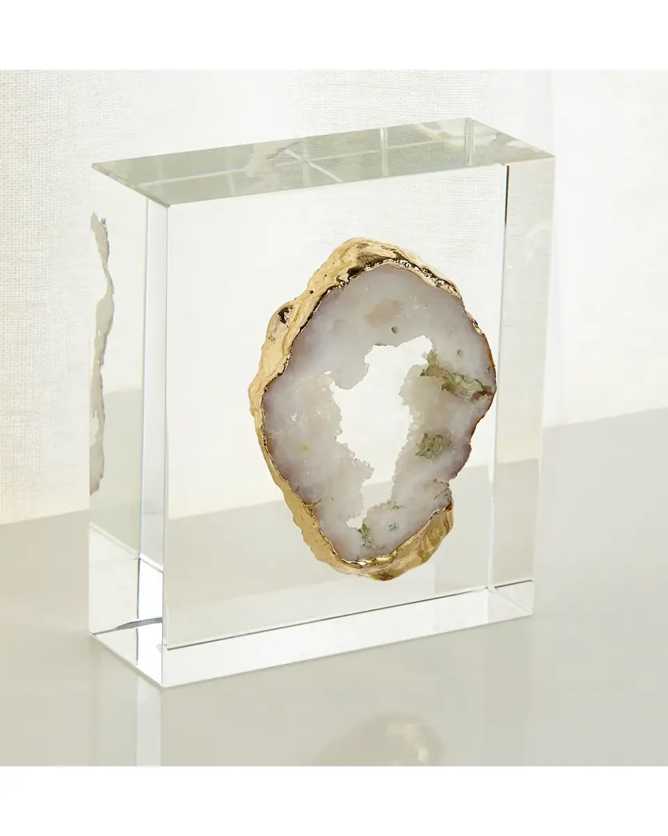 John-Richard Collection White Geode on Crystal | Thumbnail 2